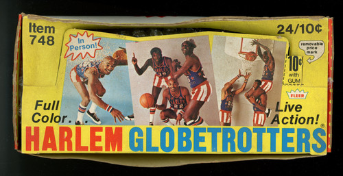 1971 Fleer Harlem Globetrotters Empty Display Box