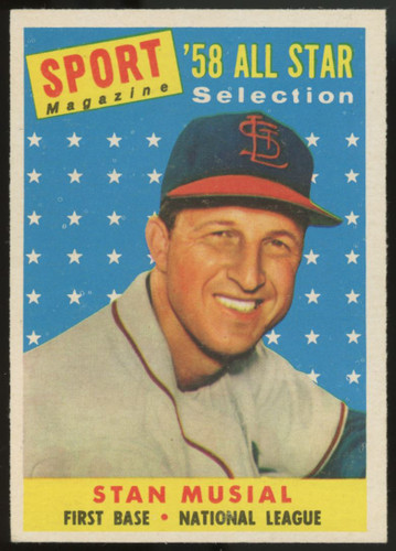 1958 Topps Stan Musial AS #476 EX/MT "C"