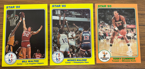 1985 Star Co. Supers 5x7 Basketball Lot of 35 EX Gervin Walton ++