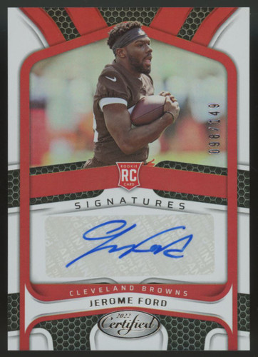 2022 Certified Jerome Ford RC Signatures Auto /149 #RS-JF