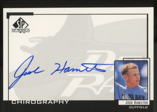 1999 SP Top Prospects Josh Hamilton Chirography Auto #JH "B"