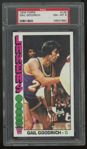 1976-77 Topps Gail Goodrich #125 PSA 8