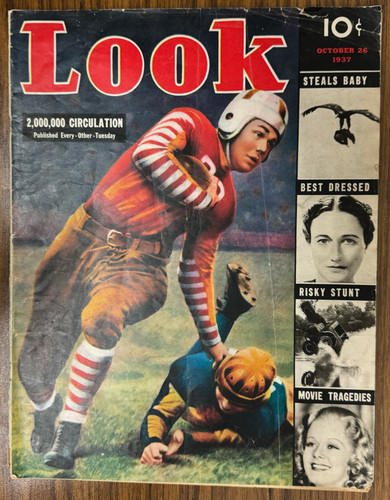 October 26 1937 Look Magazine Football Cover