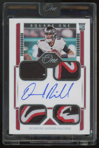 2022 Panini One Desmond Ridder Square One RC Quad Patch Auto RPA /5 #79