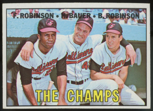 1967 Topps The Champs Robinson Bauer #1 EX