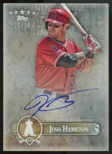 2013 Topps Five Star Josh Hamilton Auto /25 #FSBA-JH