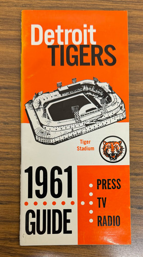 1961 Detroit Tigers Press TV Radio Media Guide