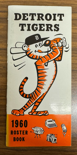 1960 Detroit Tigers Roster Book Media Guide