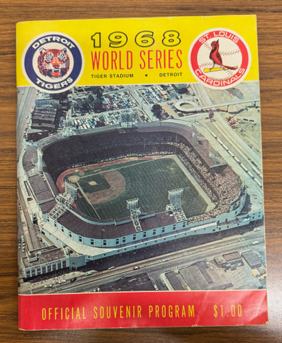 1968 Detroit Tigers vs St. Louis Cardinals World Series Program