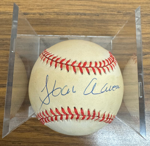 Hank Aaron Signed Autographed Rawlings OMLB Baseball JSA