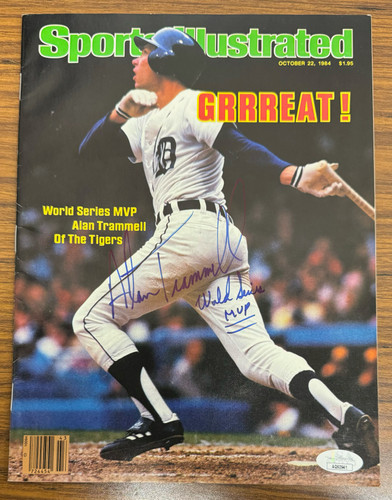 Alan Trammell Signed Autographed Sports Illustrated Magazine JSA