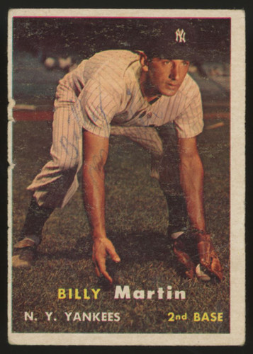 1957 Topps Billy Martin #62 Poor (Writing)