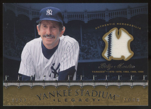 2008 Upper Deck Billy Martin Yankee Stadium Legacy Game-Used Jersey #YSM-BM