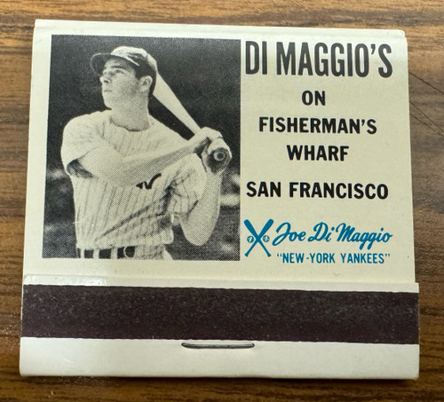 Joe DiMaggio DiMaggio's on Fisherman's Wharf Complete Matchbook
