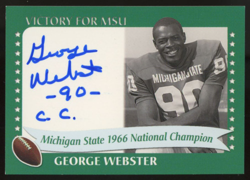 2003 TK Legacy George Webster Victory For MSU Auto #1966A "A"