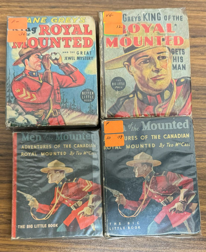 Big/Better Little Books Men of the Mounted Royal Mounted Lot of 4