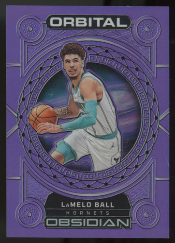 2022-23 Obsidian LaMelo Ball Orbital Purple Flood /49 #25