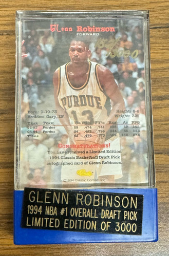 1994 Classic Draft Glenn Robinson Gold Auto /3000 Score Board "A"