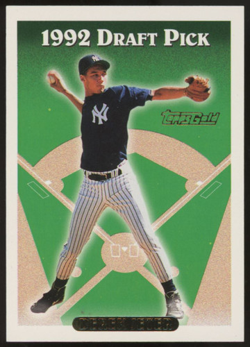 1993 Topps Gold Derek Jeter Draft Pick RC #98 NM (Corner)