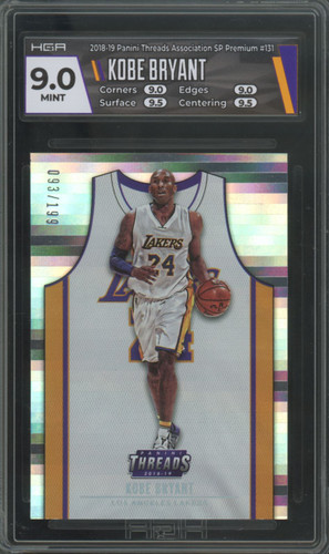 2018-19 Threads Kobe Bryant Premium /199 #131 HGA 9