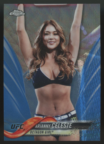 2018 Topps Chrome UFC Arianny Celeste Blue Wave /75 #65