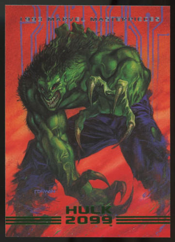 1993 Marvel Masterpieces Hulk 2099 Promo Card