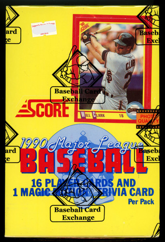 1990 Score Baseball Wax Box FASC BBCE Wrapped and Sealed