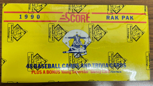 1990 Score Baseball Rack Box FASC BBCE Wrapped and Sealed