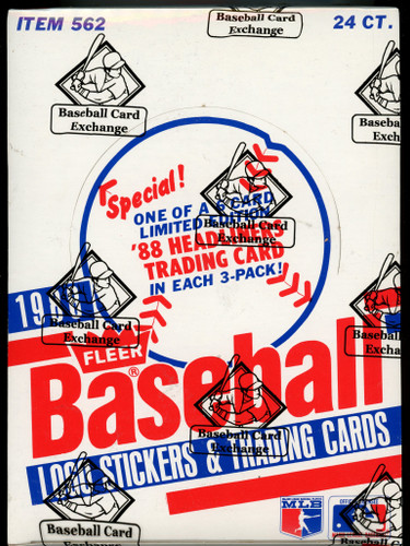 1988 Fleer Baseball Rack Box FASC BBCE Wrapped and Sealed