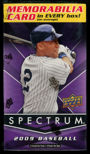 2009 Upper Deck Spectrum Baseball Blaster Box Factory Sealed