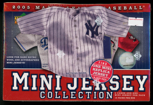2005 Upper Deck Baseball Mini Jersey Collection Box Factory Sealed
