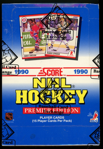 1990-91 Score Hockey Wax Box BBCE Wrapped and Sealed