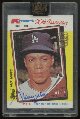 2021 Topps Archives Signature Series Maury Wills Auto /99 #2