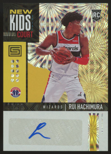 2019-20 Status Rui Hachimura New Kids Court RC Auto Gold /10 #NK-RUI