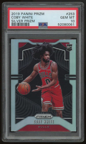 2019-20 Prizm Coby White RC Silver Prizm #253 PSA 10