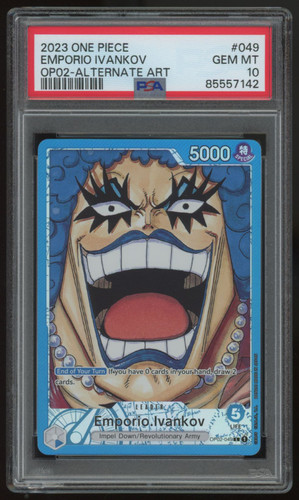 2023 One Piece Emporio.Ivankov Paramount War Alt Art #OP02-049 PSA 10