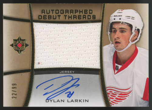 2015-16 Ultimate Collection Dylan Larkin Debut Threads Auto RPA /99 #ADT-DL
