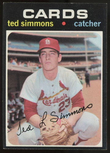 1971 Topps Ted Simmons RC #117 EX/MT "B"