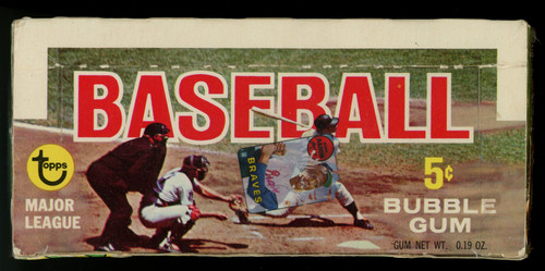 1968 Topps Baseball Empty Wax Box BBCE Wrapped