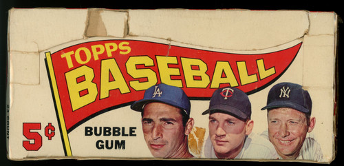 1965 Topps Baseball Empty Wax Box BBCE Wrapped