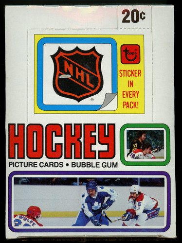 1979-80 Topps Hockey Empty Wax Box BBCE Wrapped