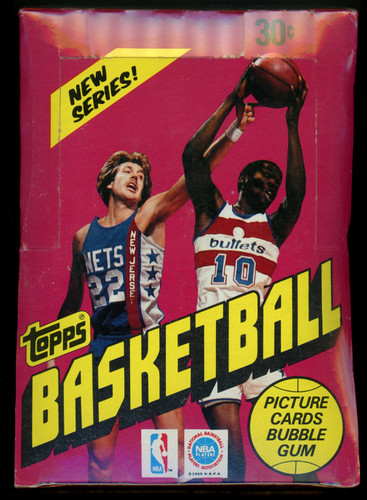 1981-82 Topps Basketball Empty Wax Box BBCE Wrapped