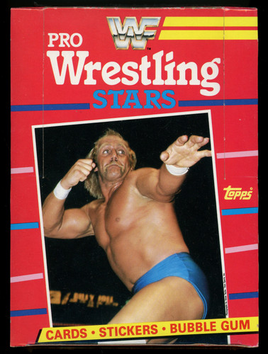 1985 Topps WWF Wrestling Empty Wax Box BBCE Wrapped