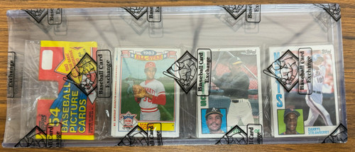 1984 Topps Baseball Rack Pack Strawberry RC on Top BBCE Wrapped and Sealed