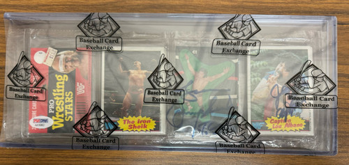 1985 Topps WWF Rack Pack Jimmy Superfly Snuka Lou Albano Signed PSA BBCE Sealed