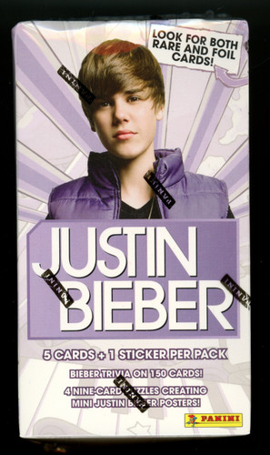 2010 Panini Justin Bieber Blaster Box Factory Sealed