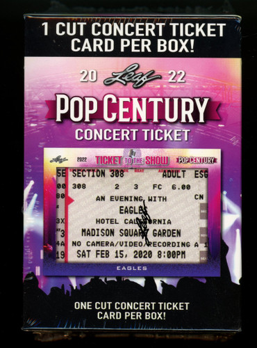 2022 Leaf Pop Century Concert Ticket Blaster Box Factory Sealed