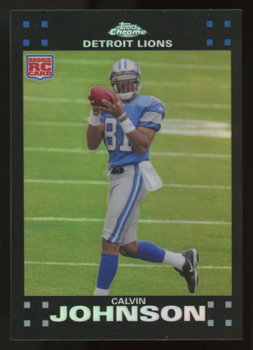 2007 Topps Chrome Calvin Johnson RC Refractor #TC200