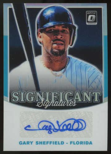 2019 Donruss Optic Gary Sheffield Significant Signatures Auto /15 #SIG-GS