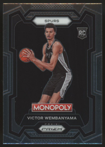 2023-24 Prizm Monopoly Victor Wembanyama RC Base #81 "B"